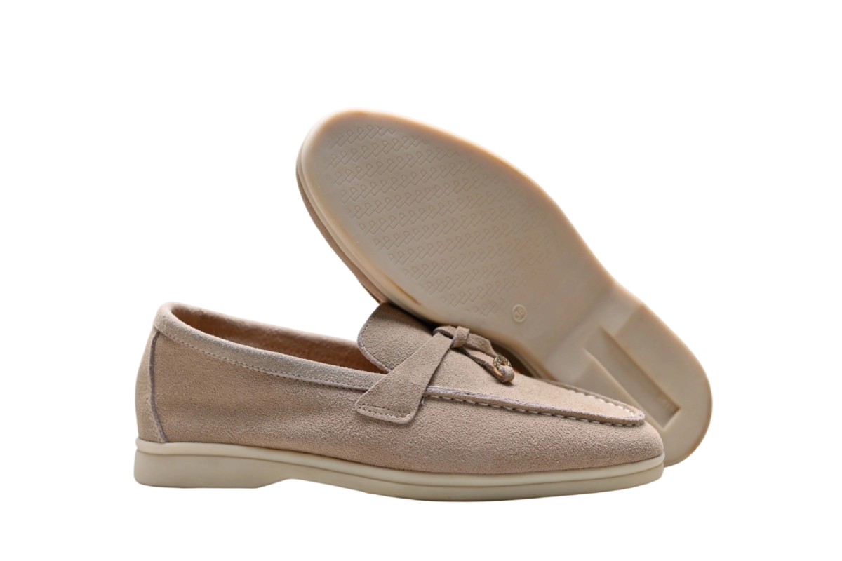 Loro Piana Bean Shoes Apricot OG0716737