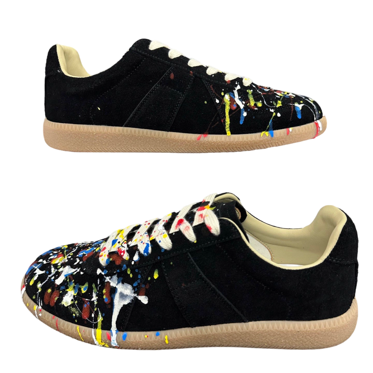 Maison Margiela Black Paint Replica Sneakers OG0716753