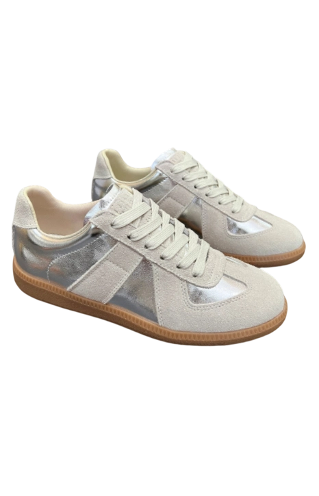Maison Margiela Replica German Army Trainer Silver OG0716762
