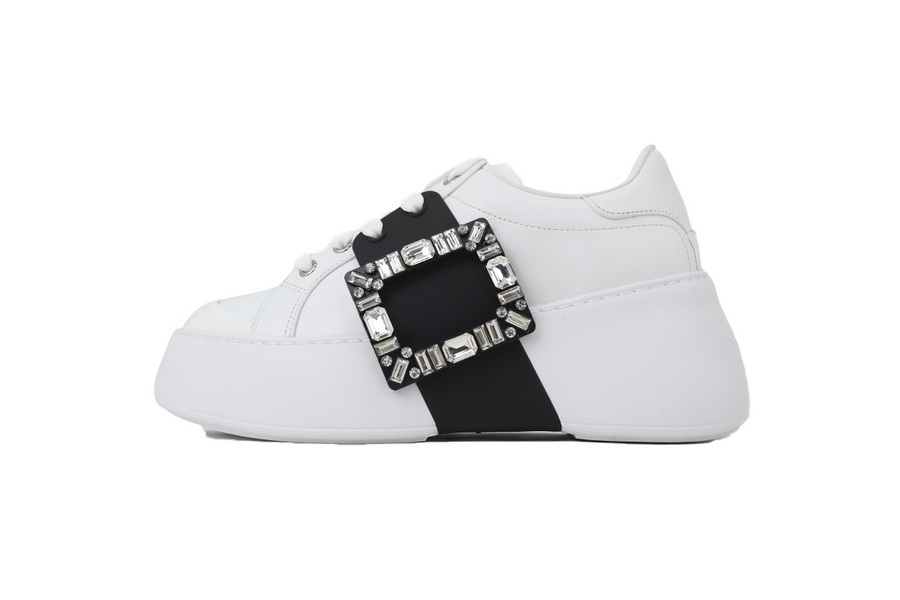 Roger Vivier White And Black Buttons OG0716781