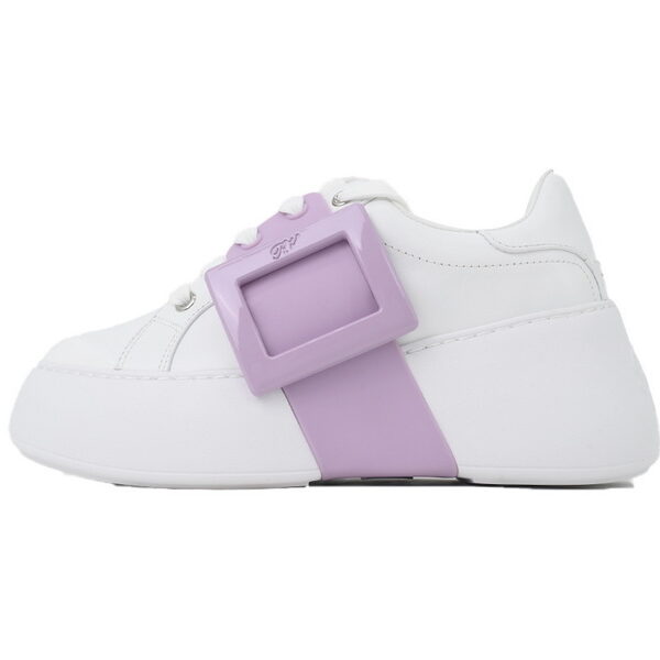 Roger Vivier White Purple Buckle OG0716782