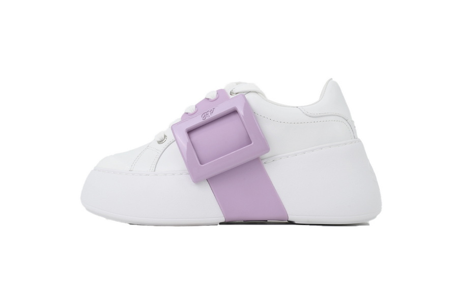 Roger Vivier White Purple Buckle OG0716782