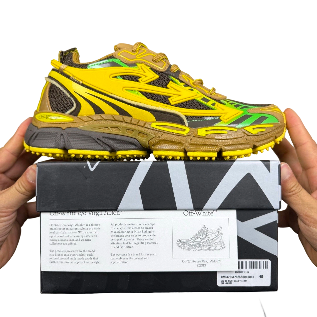 Off-White Be Right BacK Black Yellow OG0716791