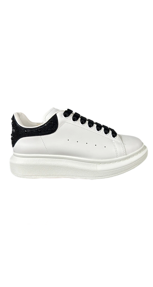 Alexander McQueen Oversized White Black Crystals OG0717807