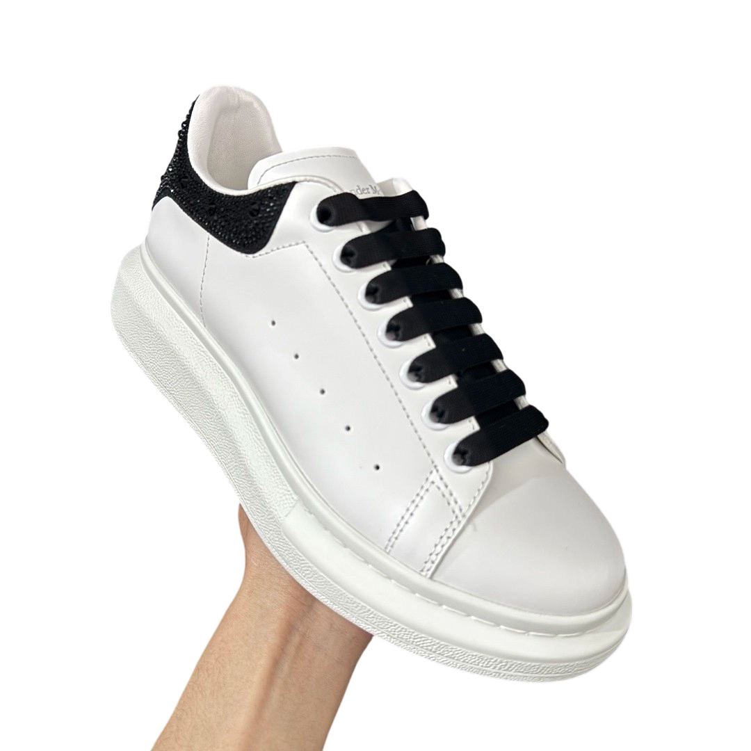 Alexander McQueen Oversized White Black Crystals OG0717807