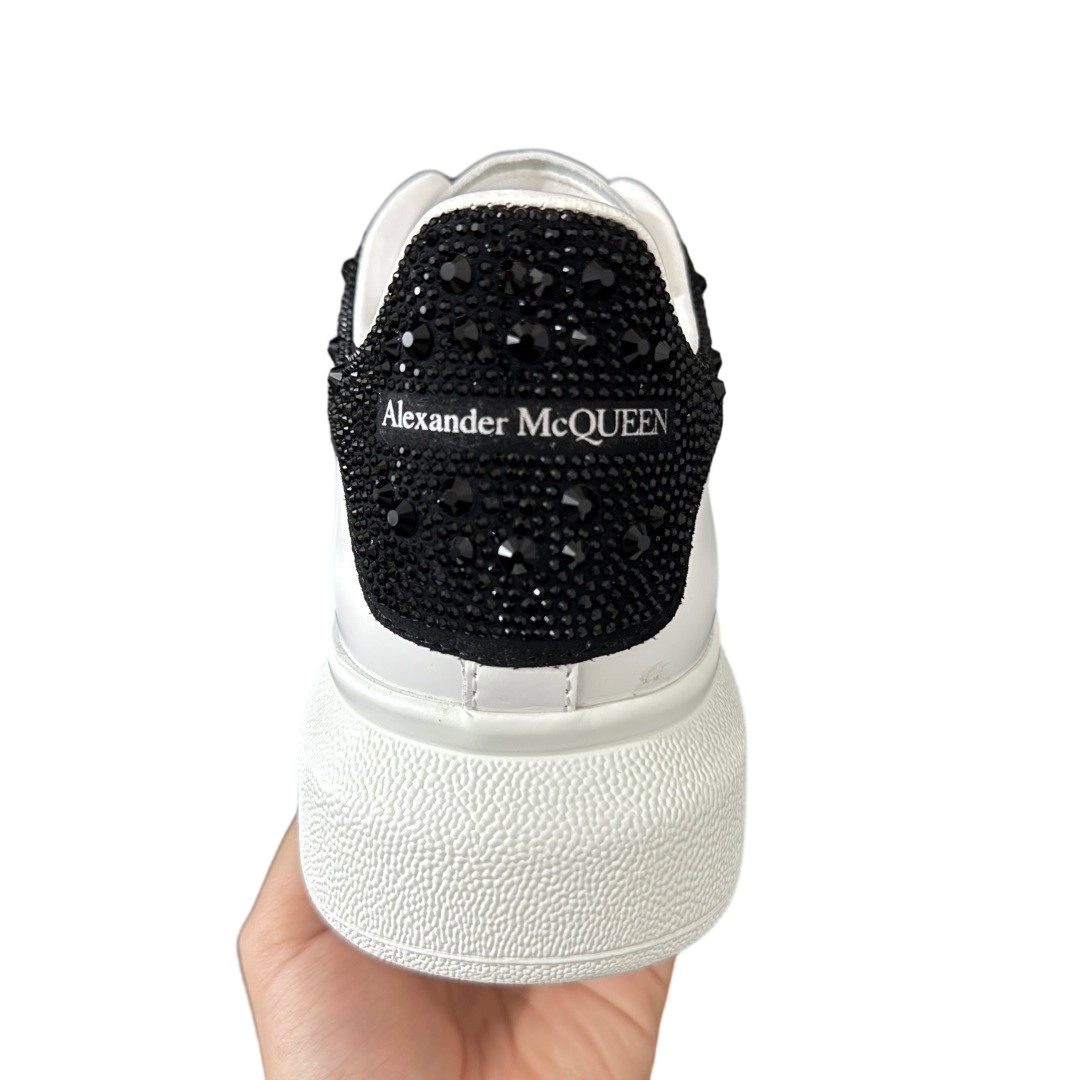 Alexander McQueen Oversized White Black Crystals OG0717807