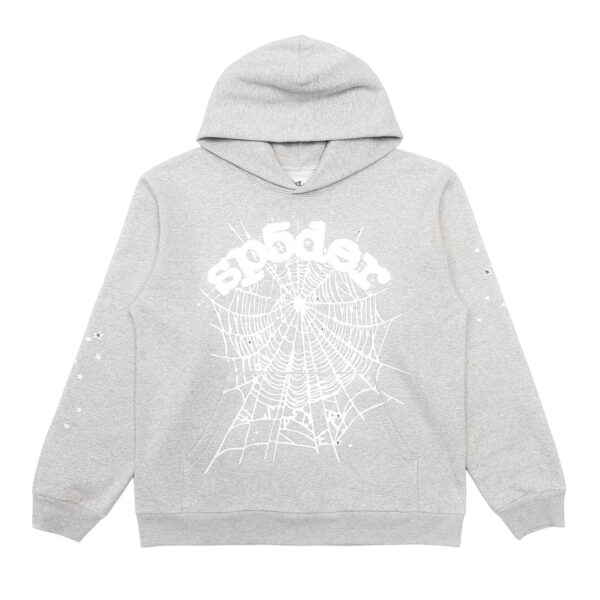 Sp5der OG Web Hoodie Grey OG0725113