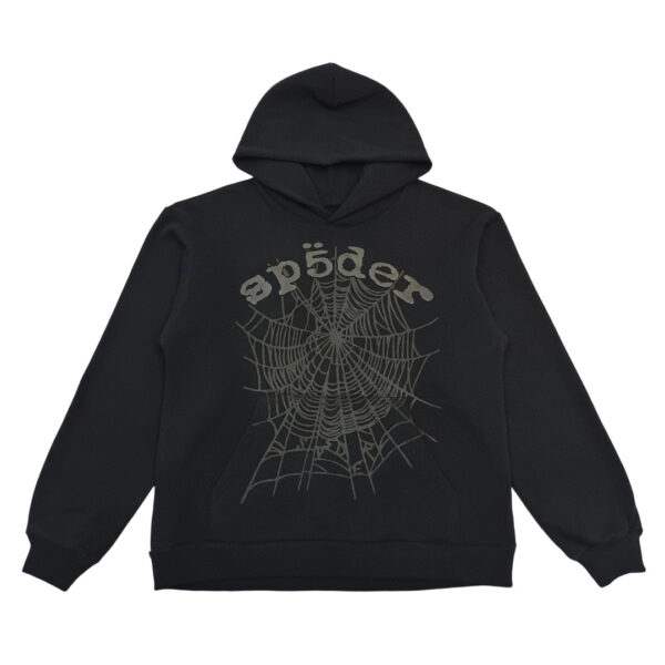 Sp5der Phantom Web Hoodie Black OG0725114