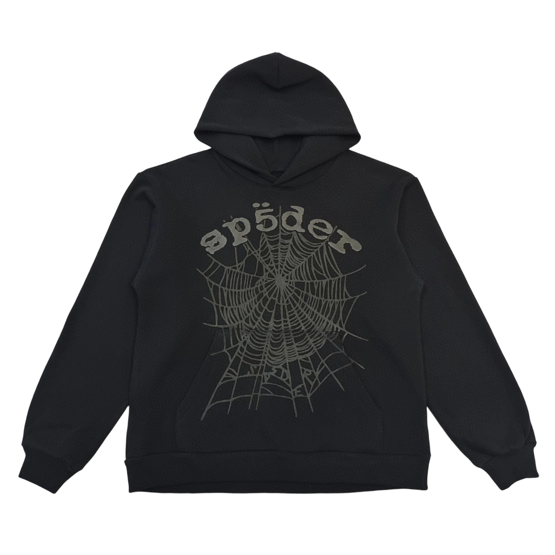 Sp5der Phantom Web Hoodie Black OG0725114