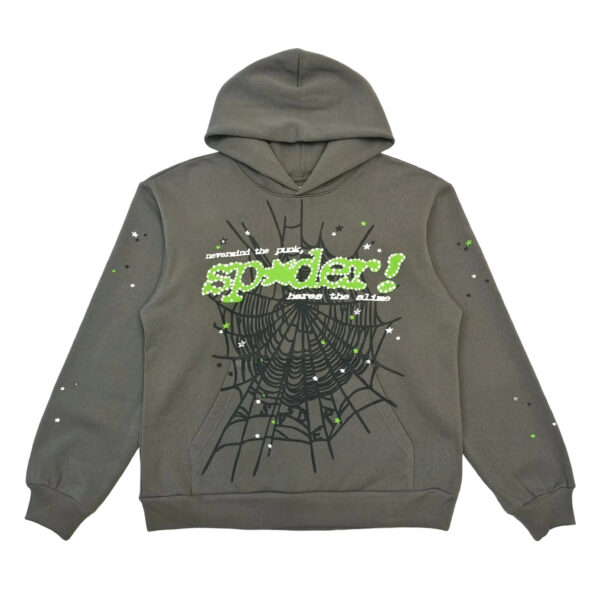 Sp5der Punk V2 Hoodie Slate Grey OG0725115
