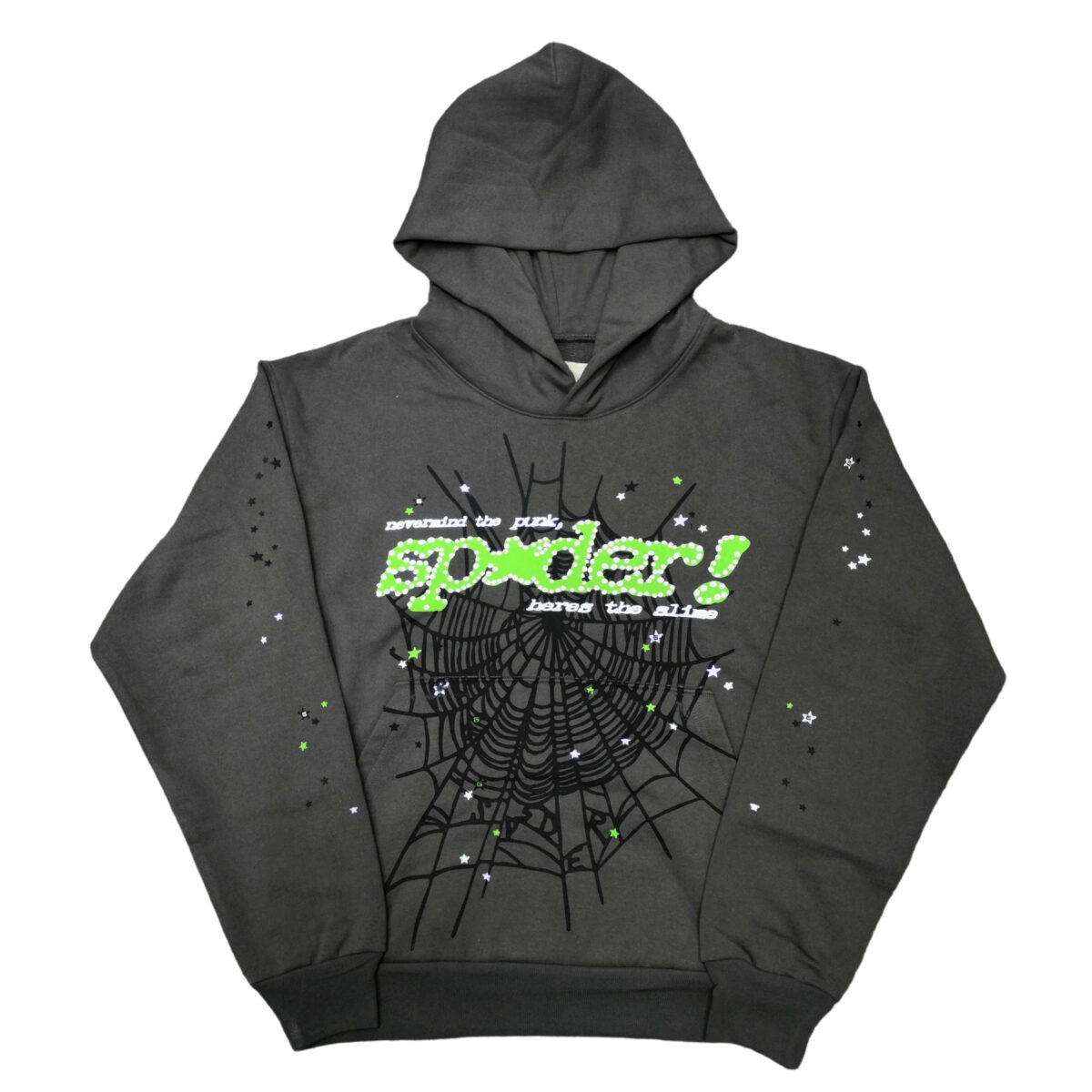 Sp5der Punk V2 Hoodie Slate Grey OG0725115