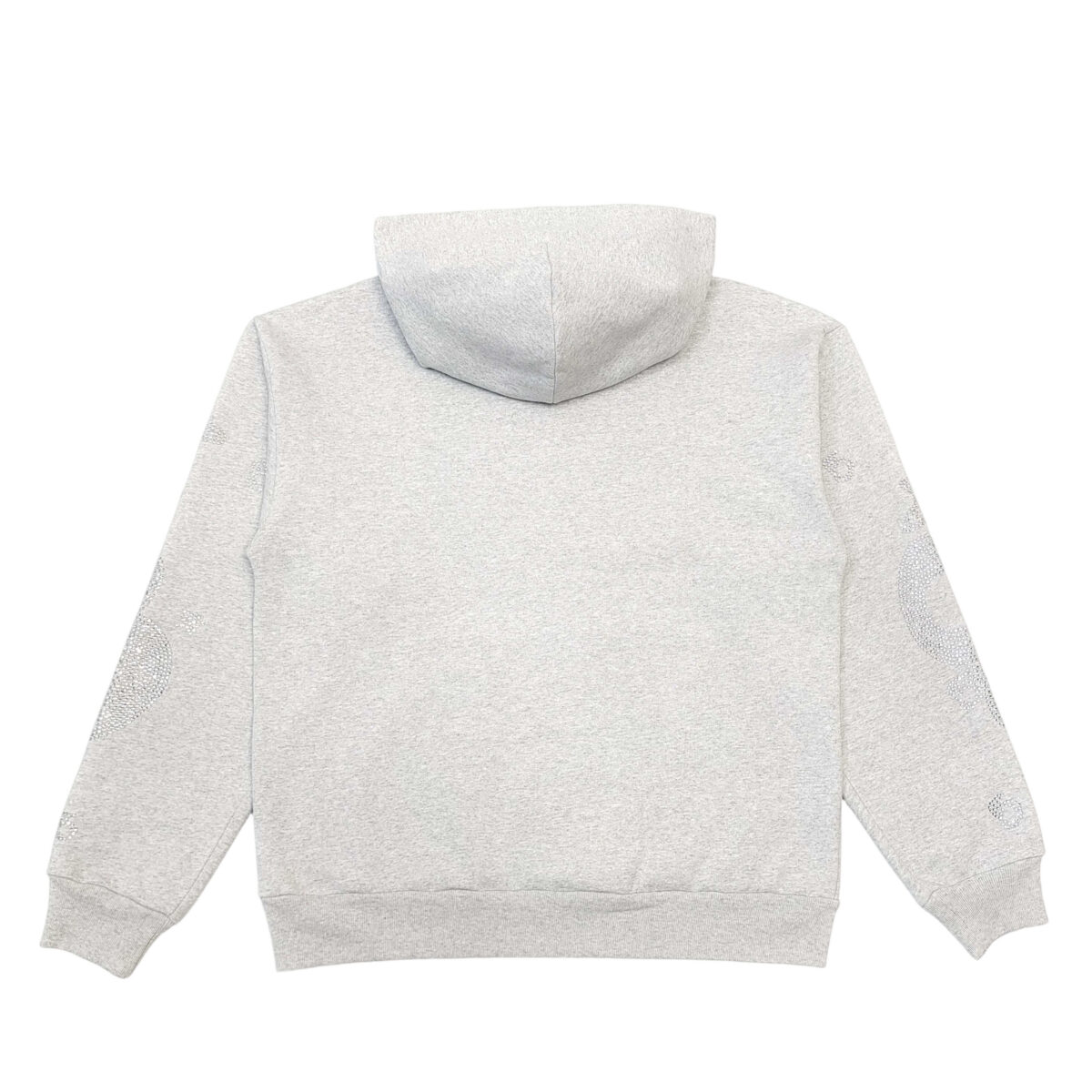 Sp5der Rhinestone Beluga Hoodie Heather Grey OG0725116