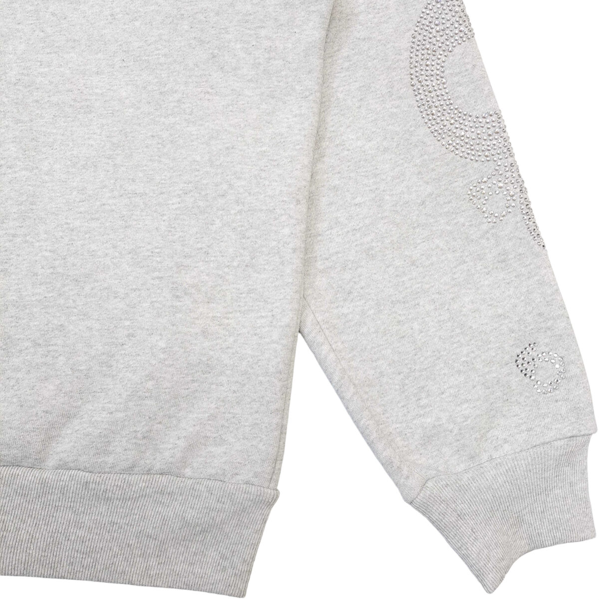 Sp5der Rhinestone Beluga Hoodie Heather Grey OG0725116