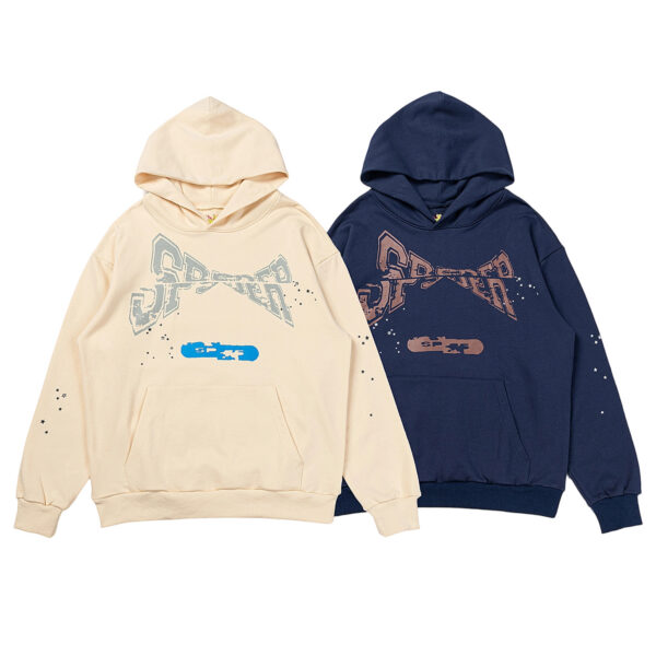 Sp5der Hoodie Bule & White OG0725120
