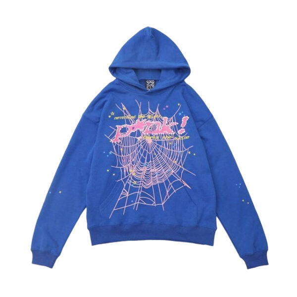 Sp5der P!nk! Nevermind the Spark Hoodie Blue OG0725123