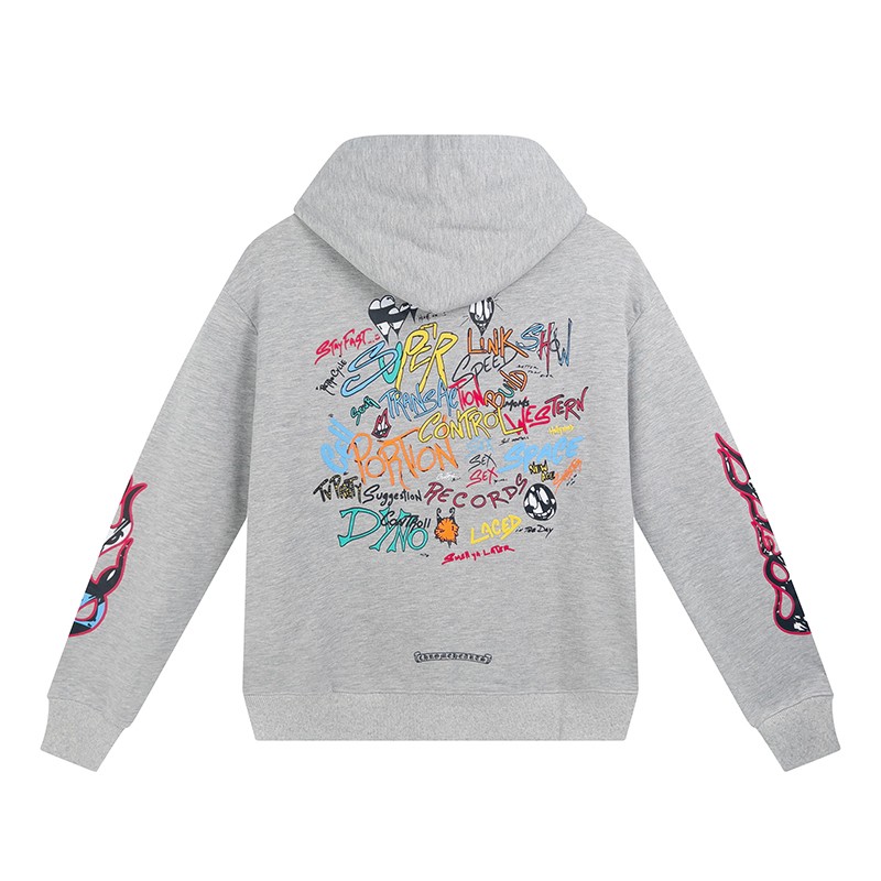 Chrome Hearts Matty Boy Brain Hoodie Heather Grey OG0725131