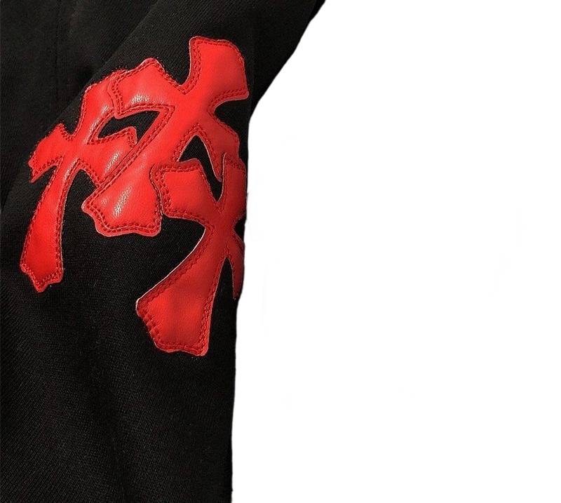 Chrome Hearts red patch zipper Hoodie OG0725134