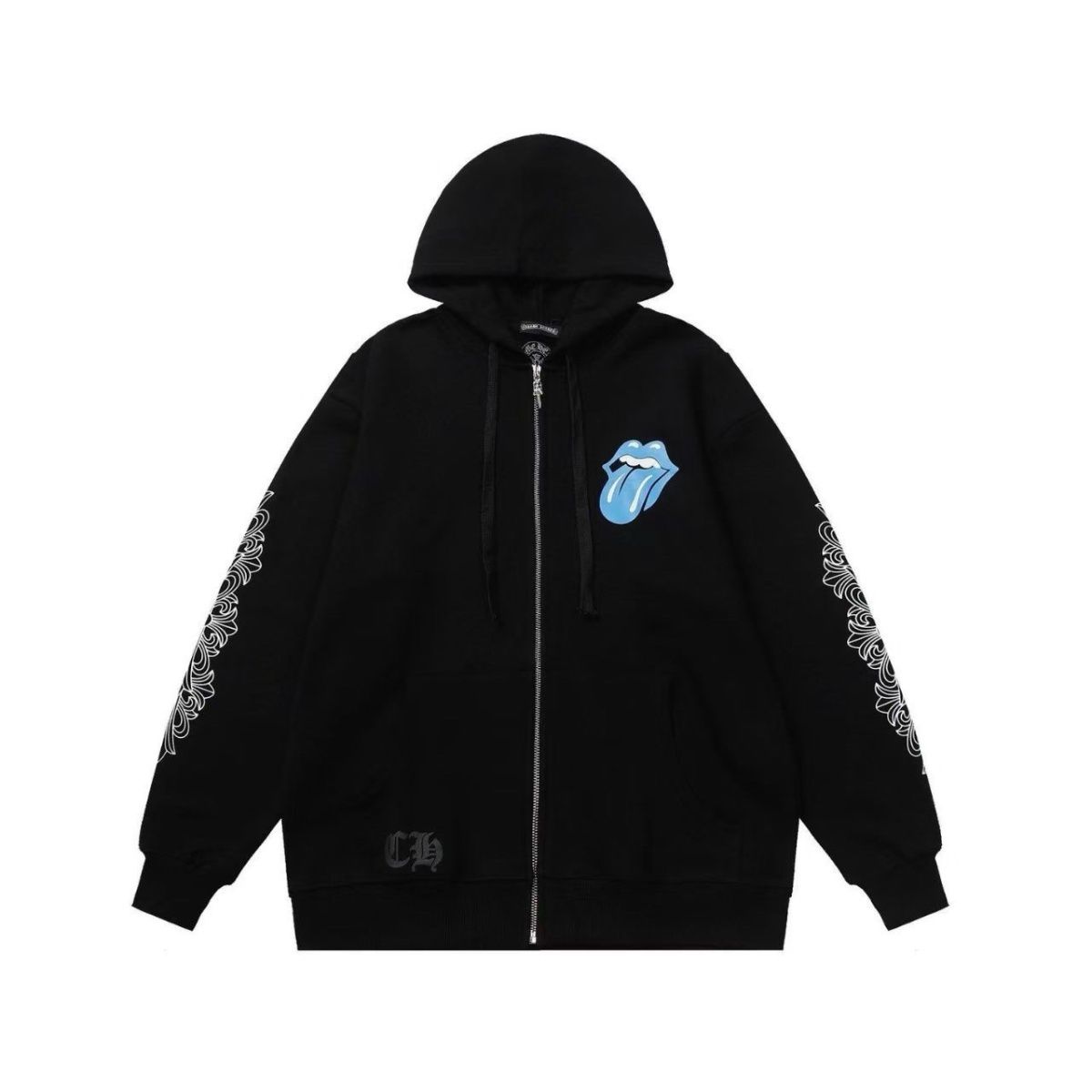Chrome Hearts Hoodie Zip-Up Jacket Hoodie Black A OG0725137