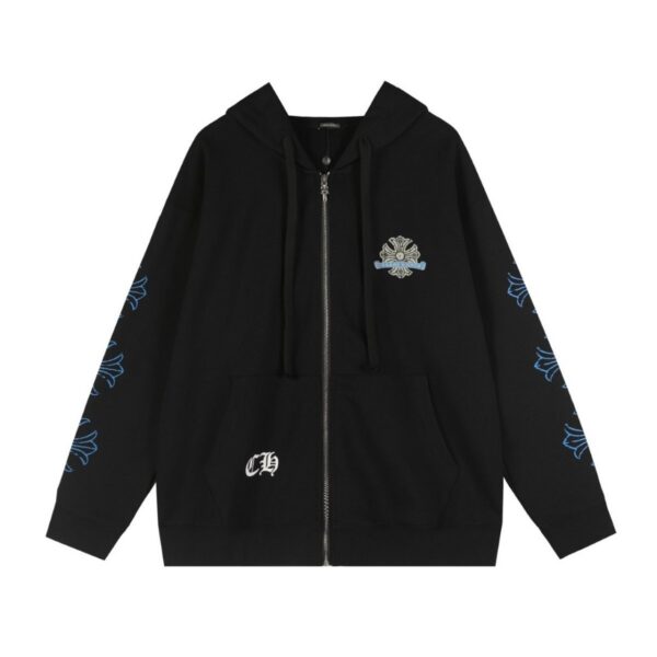 Chrome Hearts Hoodie Zip-Up Jacket Hoodie Black OG0725138