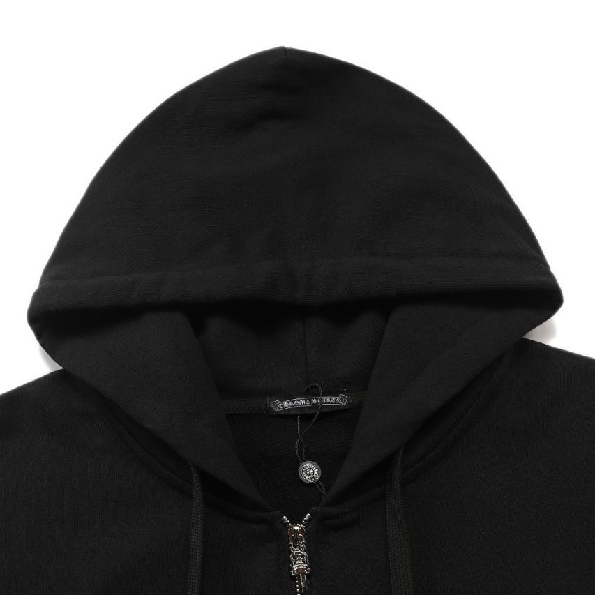 Chrome Hearts Hoodie Zip-Up Jacket Hoodie Black OG0725138