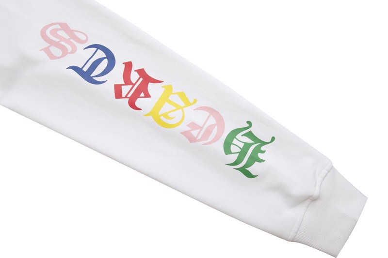 Chrome Hearts Multi Color Cross Hoodie White OG0725139