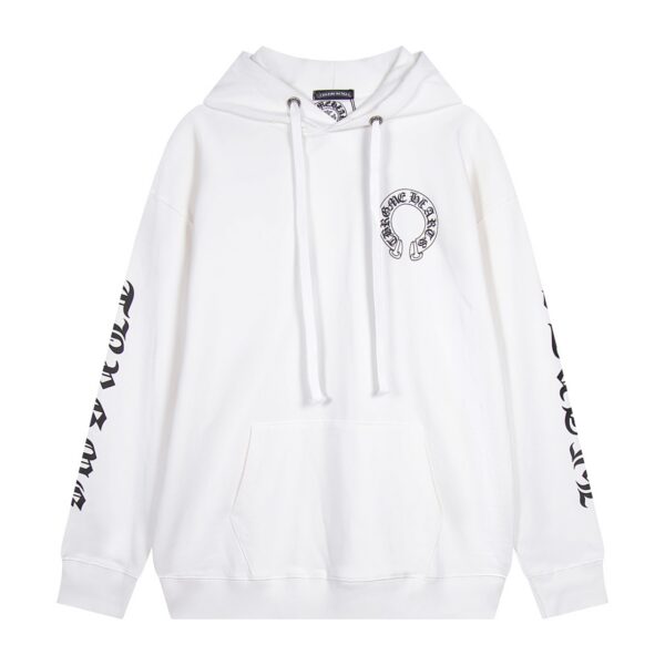 Chrome Hearts X Matty Boy Horseshoe Pullover Hoodie White OG0725141