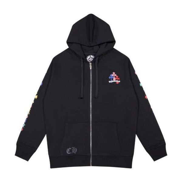 Chrome Hearts Multi Color Cross Hoodie Black OG0725142