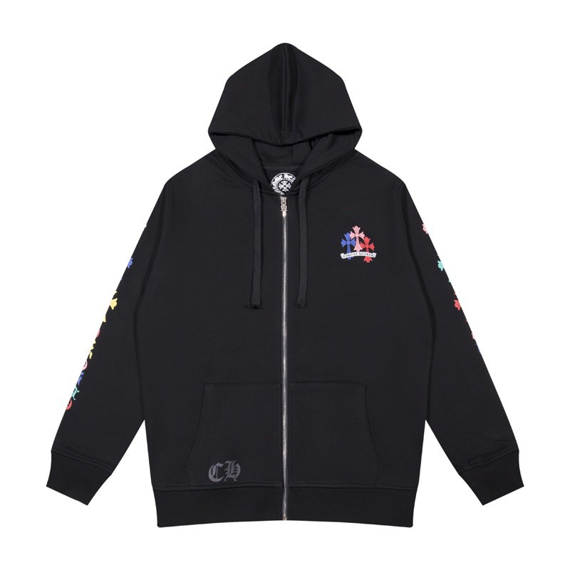Chrome Hearts Multi Color Cross Hoodie Black OG0725142