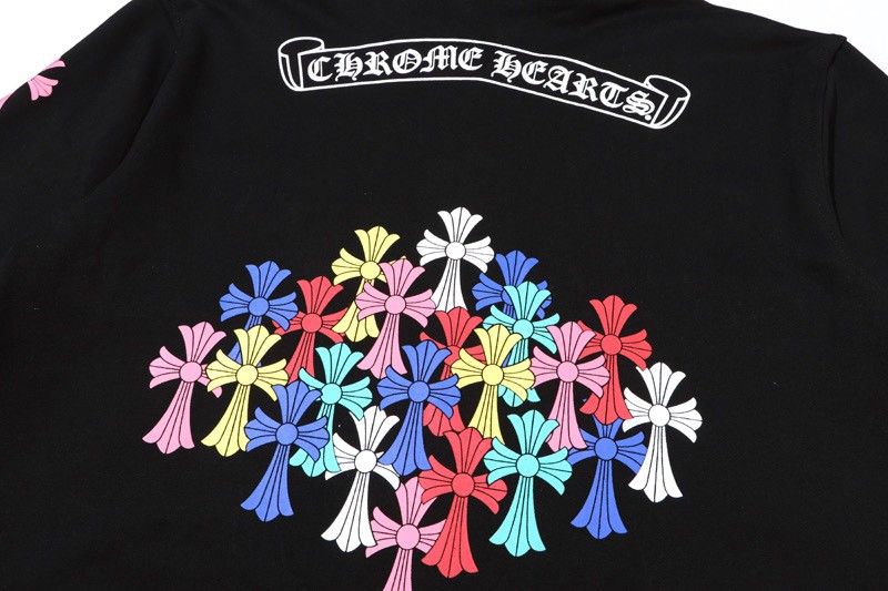 Chrome Hearts Multi Color Cross Hoodie Black OG0725142