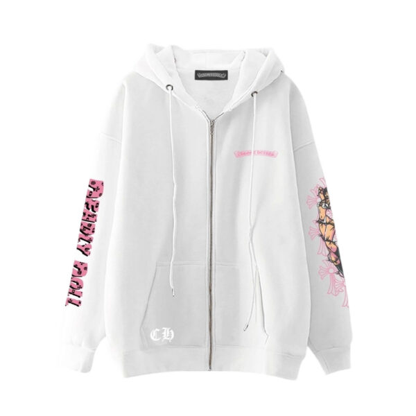 Chrome Hearts Hoodie Zip-Up Jacket Hoodie White OG0727150