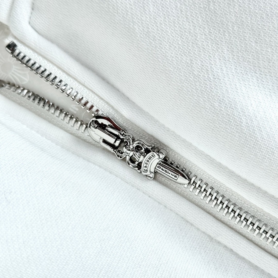 Chrome Hearts Hoodie Zip-Up Jacket Hoodie White OG0727151