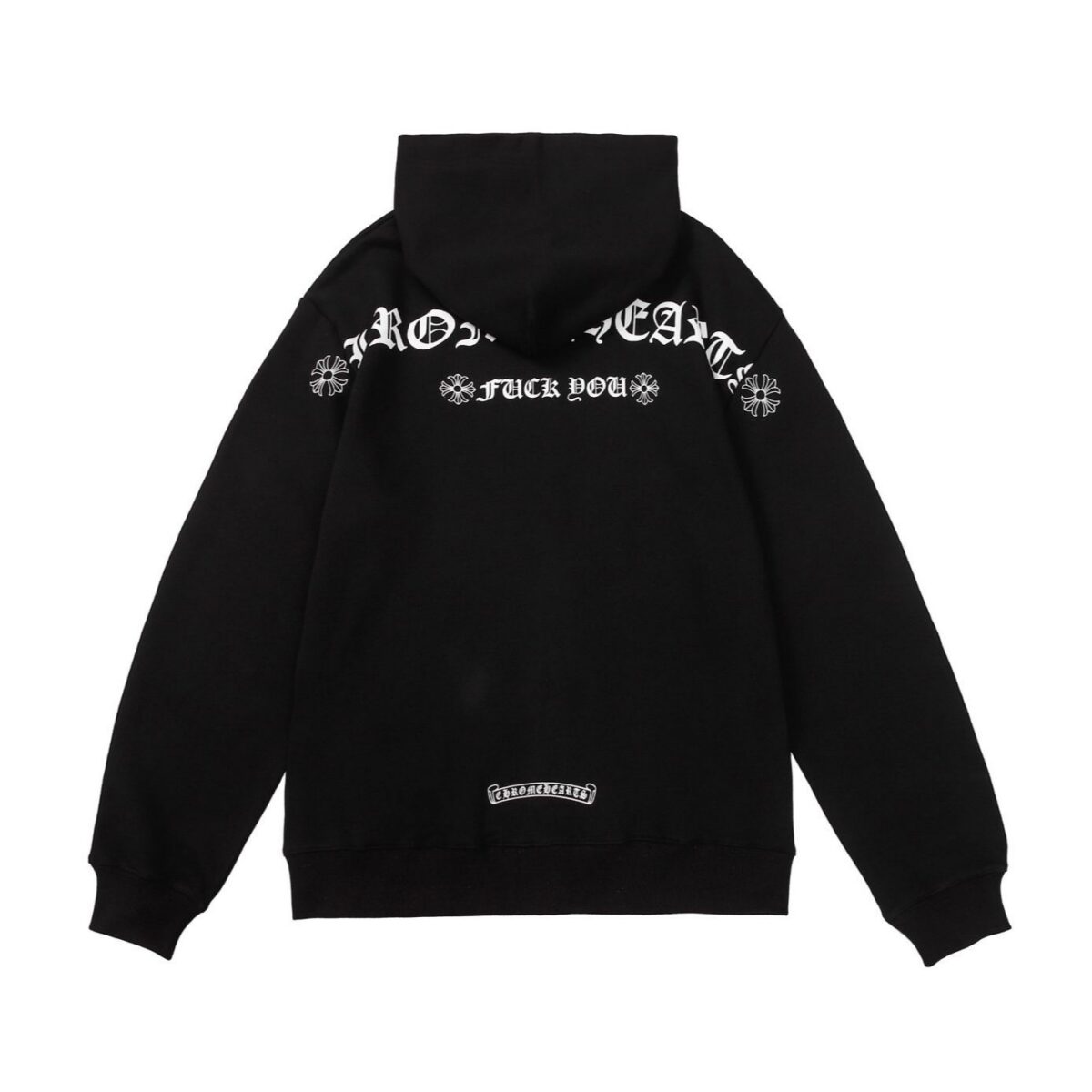 Chrome Hearts Shoulder Logo Zipper Hoodie Black OG0727152