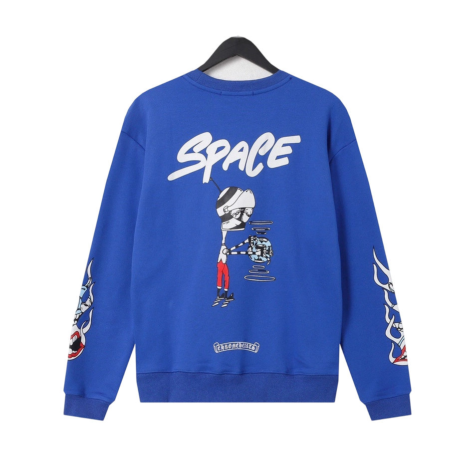 Chrome Hearts x Matty Boy Space Long-Sleeve T-Shirt ‘Blue’ OG0727155