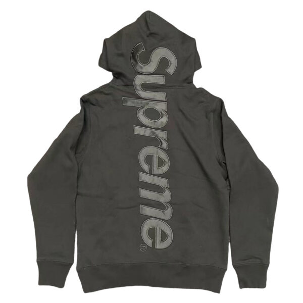 Supreme Satin Appliqué Hooded Sweatshirt black OG0729217