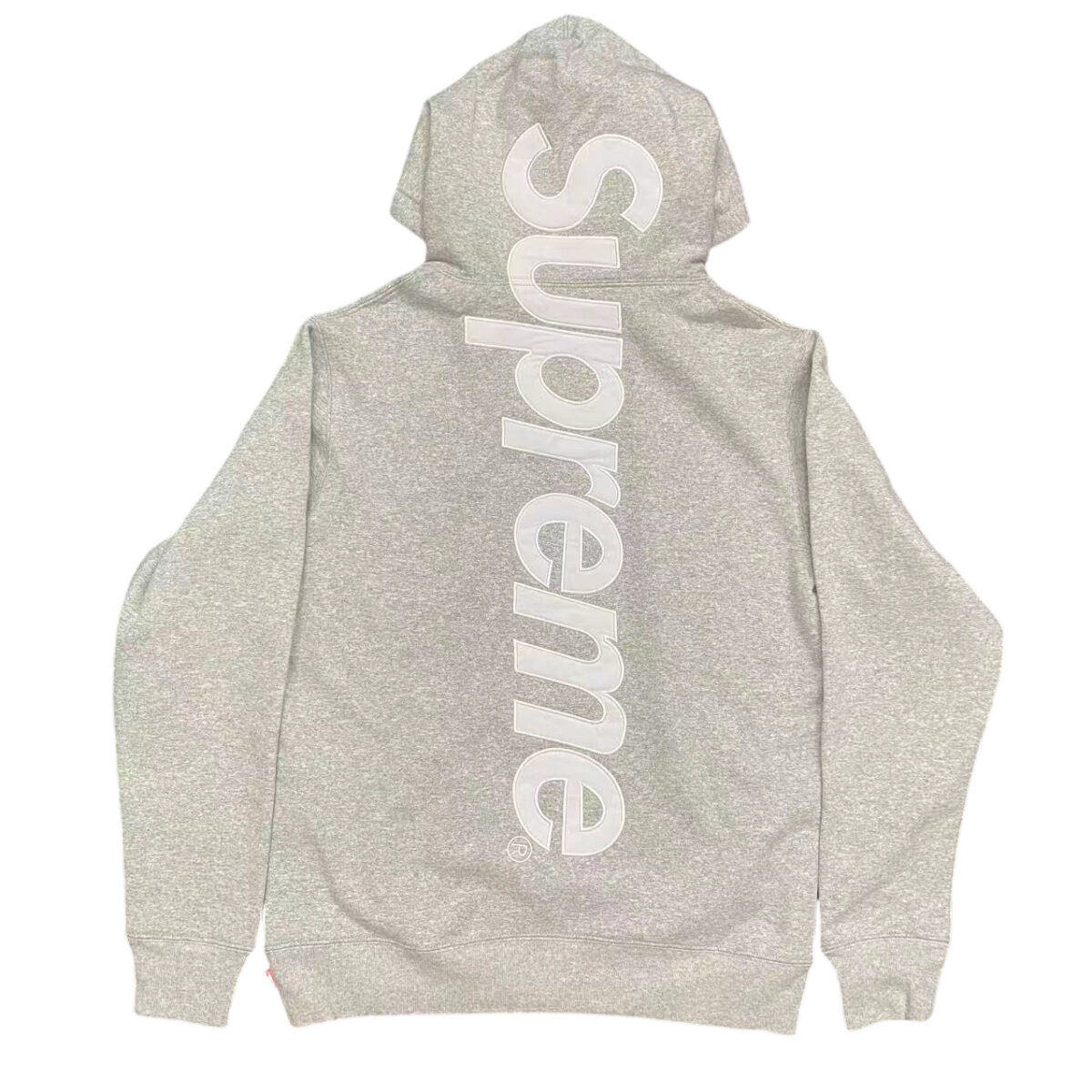 Supreme Satin Appliqué Hooded Sweatshirt grey OG0729218