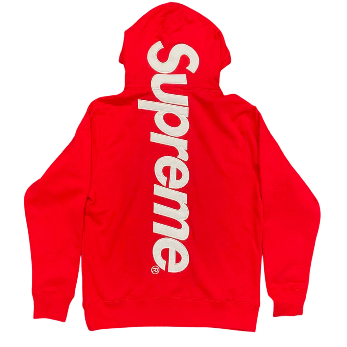 Supreme Satin Appliqué Hooded Sweatshirt red OG0729221