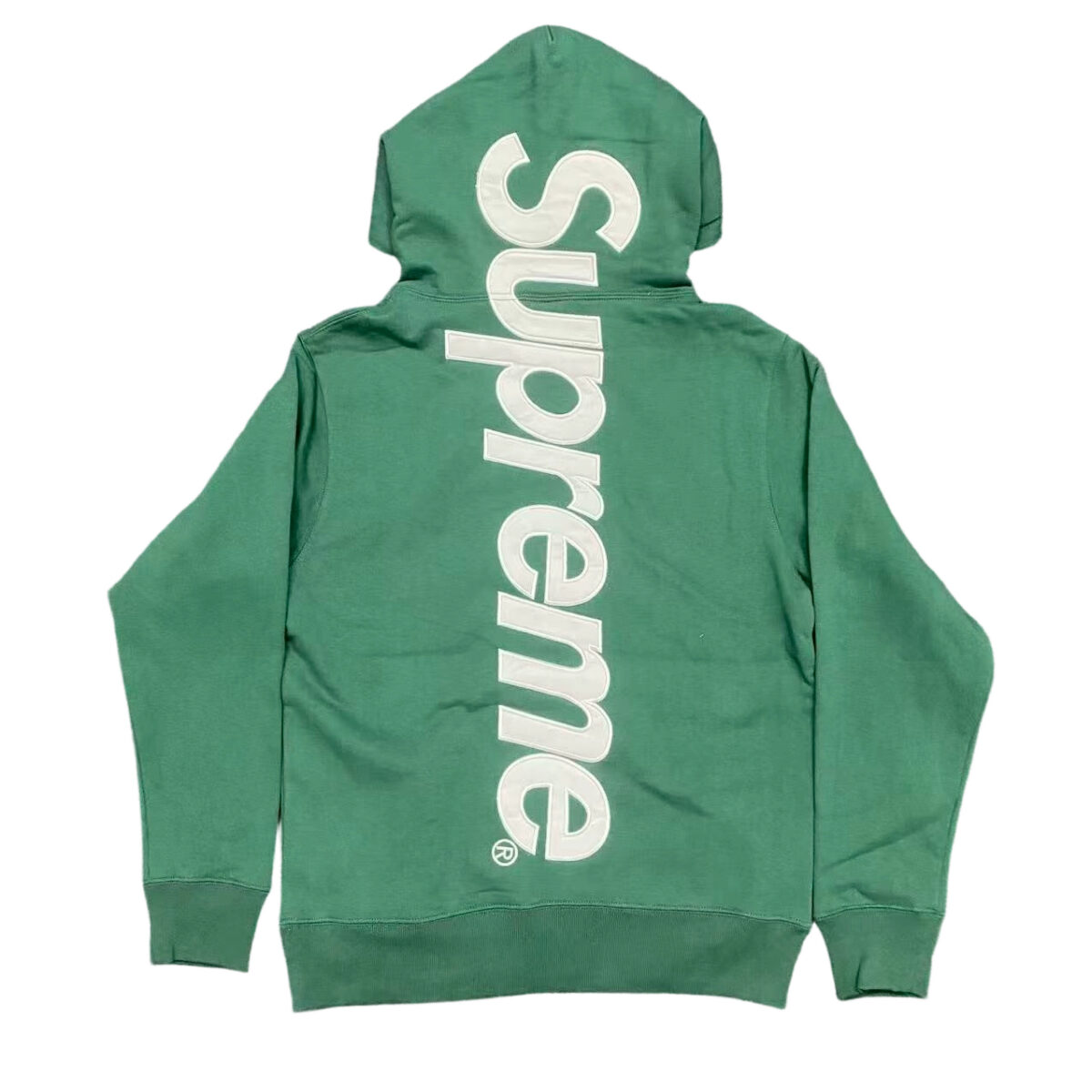 Supreme Satin Appliqué Hooded Sweatshirt green OG0729224