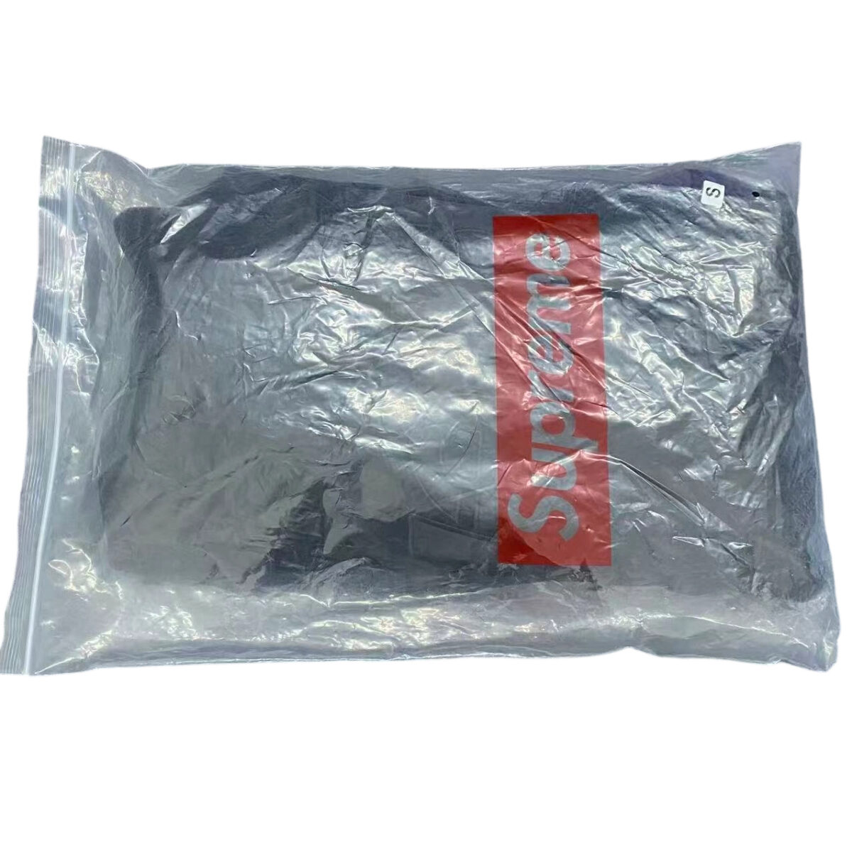 Supreme Satin Appliqué Hooded Sweatshirt Black and White OG0729226