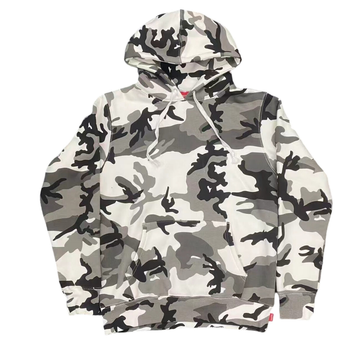 Supreme Satin Appliqué Hooded Sweatshirt gray camouflage OG0729227