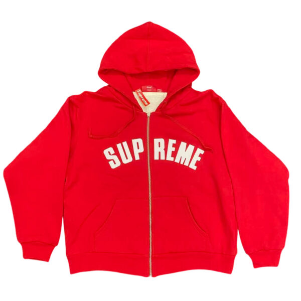 SUPREME 24FW ARC THERMAL LINED ZIP UP HOODED Red OG0729229