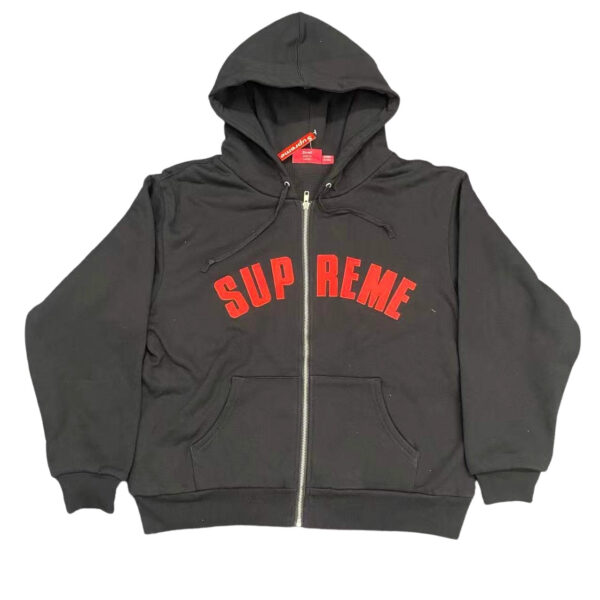 SUPREME 24FW ARC THERMAL LINED ZIP UP HOODED BLACK OG0729234