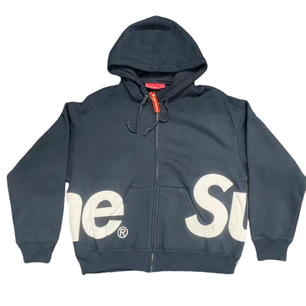 Sup 55ss Big Logo Zip UP Hooded navy blue OG0729246