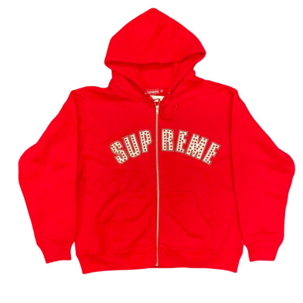 Supreme x B.B SIMON Co branded Zipper Hoodie red OG0729247
