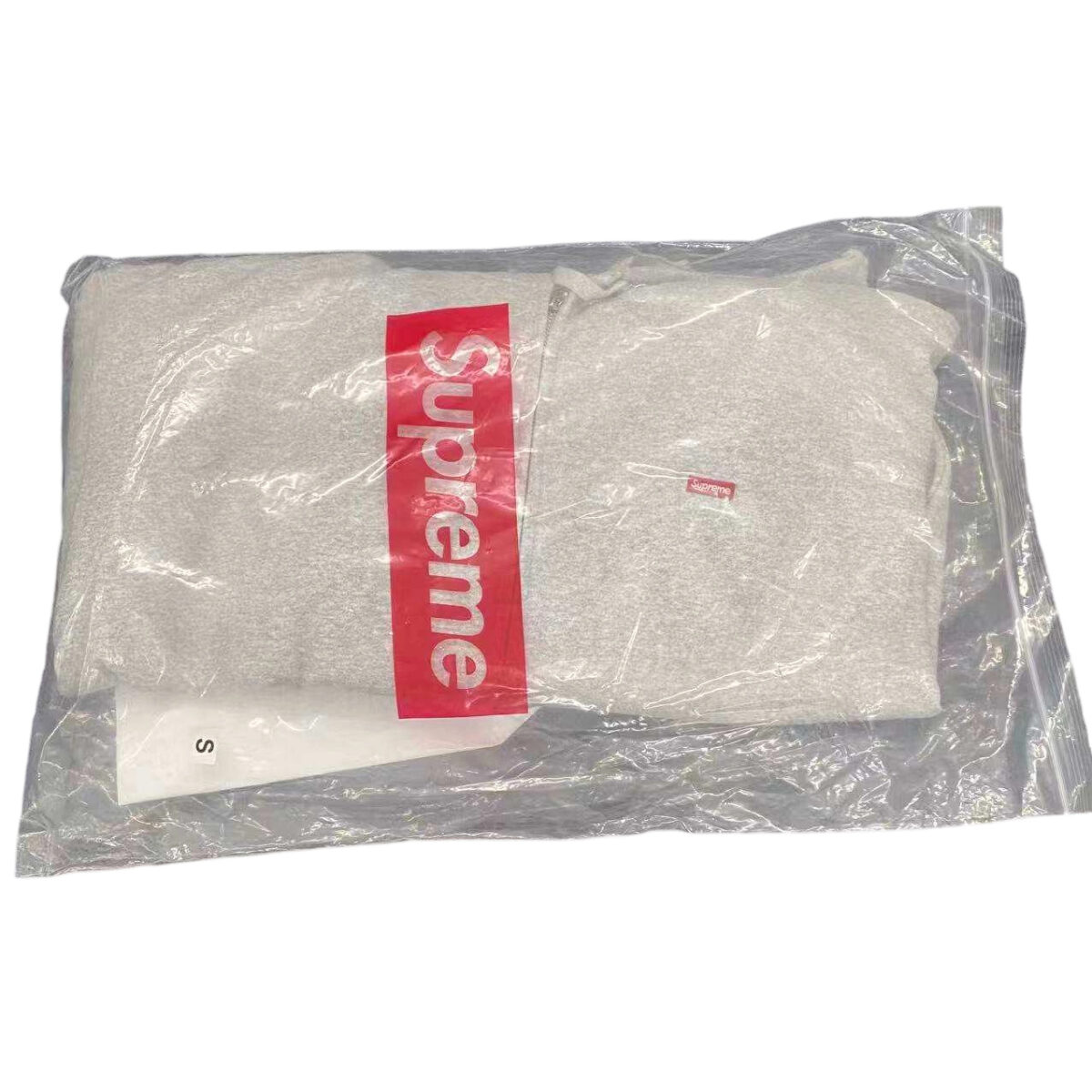 Supreme 24FW Small Box Zipper Cardigan Sweatshirt grey OG0729250