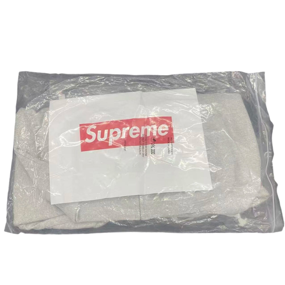 Supreme 24FW Small Box Zipper Cardigan Sweatshirt grey OG0729250