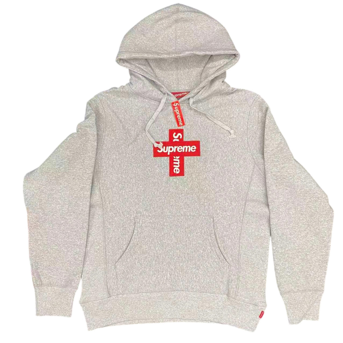 Supreme FW20 Week 15 Cross Box Logo Hooded Sweatshirt grey OG0729256
