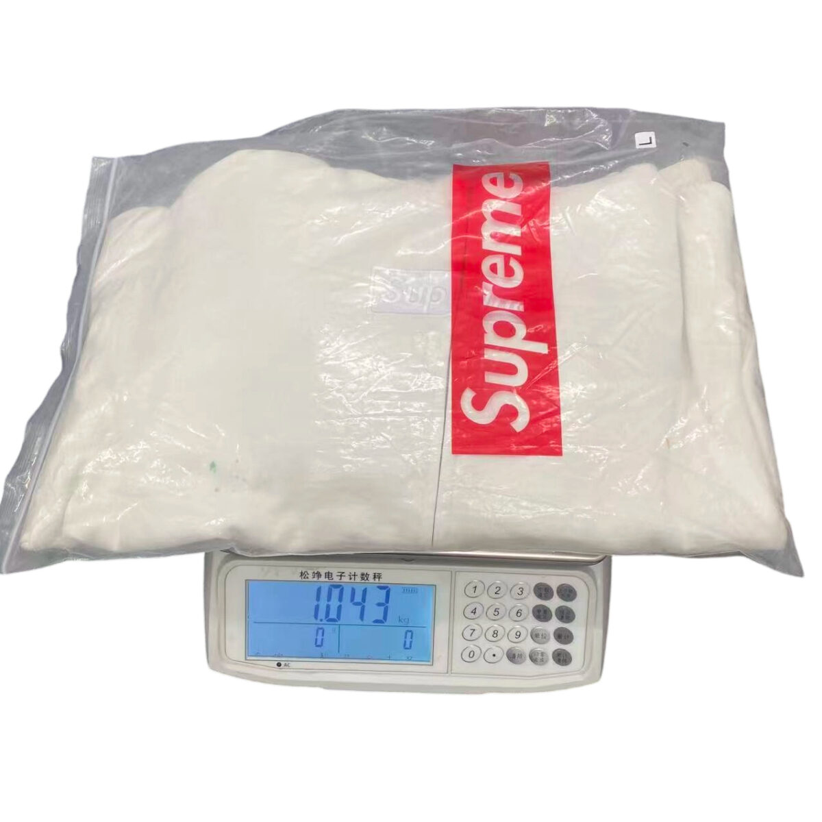 Supreme x MM6 Maison Margiela collaboration SS26 WEEK4 Box Logo Zip Up Hooded Sweatshirt white OG0729258