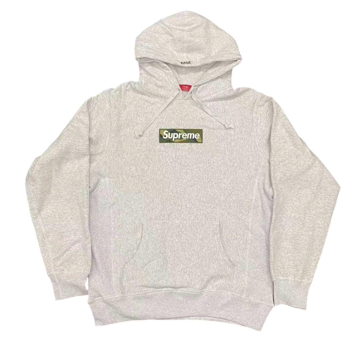 Supreme 23Fw Camouflage Box Logo Hooded Sweatshirt grey OG0729261