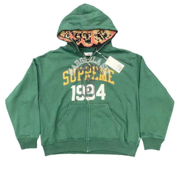 Sup × Mm6 Magira Co branded Hoodie green OG0729267