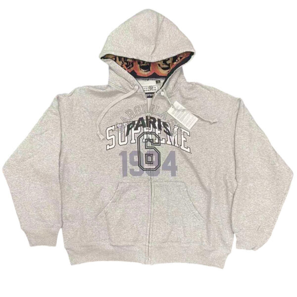 Sup × Mm6 Magira Co branded Hoodie grey OG0729268